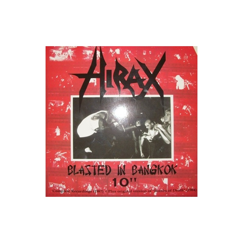 Hirax ‎– Blasted In Bangkok 10&8243|2001 DEEP SIX 32-10&8243-EP,  White Vinyl