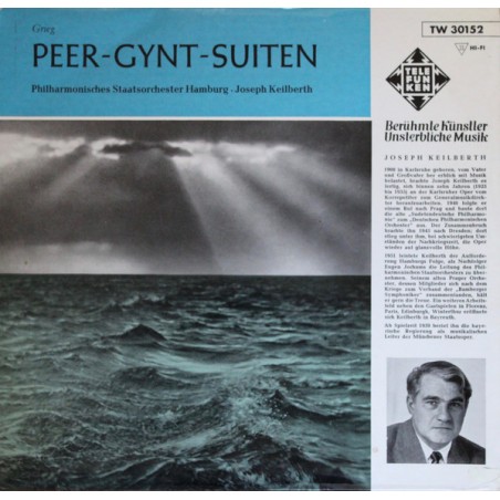 Grieg ‎Edvard – Peer Gynt-Suiten|Telefunken ‎– TW 30152-10"-Vinyl