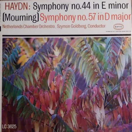 Haydn - Symphonie No. 44 -Symphonie No. 57-Szymon Goldberg  |Epic ‎– LC 3625