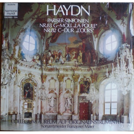 Haydn-Pariser Sinfonien Nr.83 G-Moll / Nr.82 C-Dur-Collegium Aureum ‎|1979   Deutsche Harmonia Mundi ‎– 30 423 8
