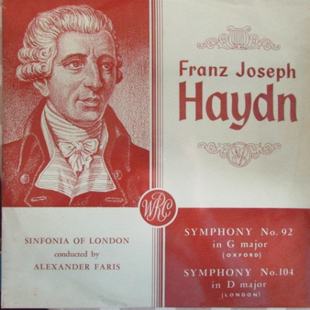 Haydn ‎– Symphony No. 92 In G Major / Symphony No. 104 In D Major   |1959    World Record Club ‎– T 28