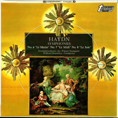 Haydn-Symphonies No. 6-No. 7-No. 8 -Kammerorchester Der Wiener Festspiele  |1968    Turnabout ‎– TV 34150-S