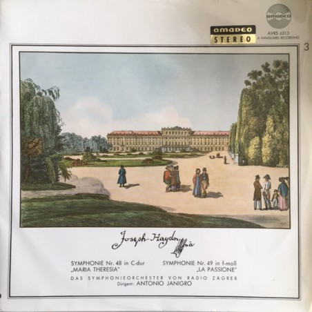 Haydn Joseph – Symphony No.48 & Symphony No.49- Sinfonieorchester von Radio Zagreb Janigro ‎ |1964   Amadeo ‎– AVRS 6313