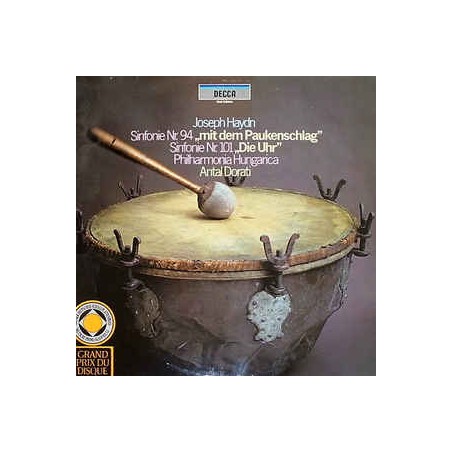 Haydn Joseph ‎– Sinfonie Nr. 94 "mit dem Paukenschlag" / Sinfonie Nr. 101 "Die Uhr"- Dorati| Decca ‎– 38 906 4-Club Edition