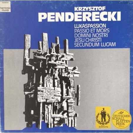 Penderecki Krzysztof / Henryk Czyz – Lukaspassion  |Deutsche Harmonia Mundi ‎– 1C 157-99 660/61