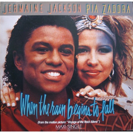 Jackson Jermaine & Pia Zadora ‎– When The Rain Begins To Fall|1984   Arista ‎– 601 497-Maxi-Single