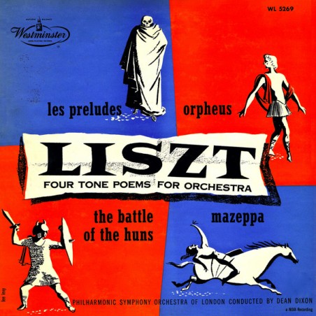 Liszt Franz ‎– Four Tone Poems for Orchestra|1954   Westminster ‎– WL 5269