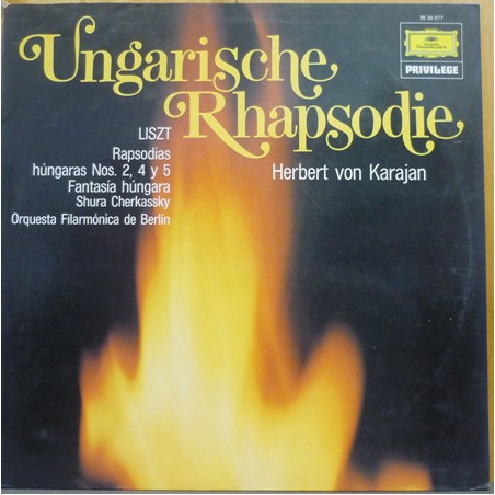 Liszt  – Ungarische Rhapsodie-Herbert von Karajan - Shura Cherkassky  |1972   	DG 25 38 077