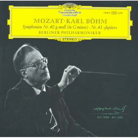 Mozart– Symphonies No. 40 In G Minor · No. 41 (Jupiter)-Karl Böhm, Berlin Philharmonic Orchestra  |1970    DG  ‎138 815 SLPM