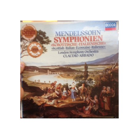 Mendelssohn – Symphonien "Schottische / Italienische"- London Symphony-Abbado ‎ |1983   TELDEC ‎– 6.41438