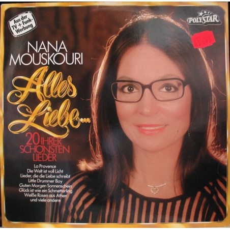 Mouskouri ‎Nana– Alles Liebe&8230 (20 Ihrer Schönsten Lieder)|1981  Polystar 91297 2
