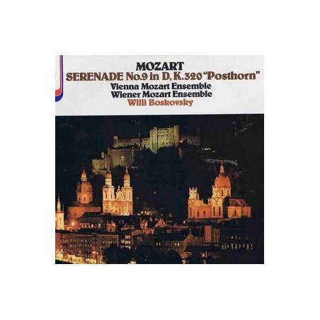 Mozart -Serenade No. 9 In D, K.320 "Posthorn"- Vienna Mozart Ensemble-Willi Boskovsky ‎–  |1978   Decca ‎– JB 34