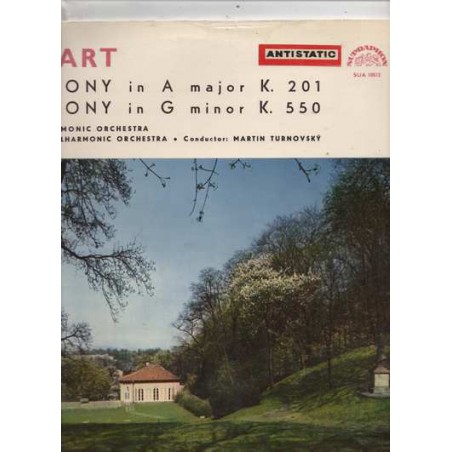 Mozart- ‎– Symphony No. 29 In A Major / Symphony No. 40 In G Minor |1963    Supraphon ‎– SUA 10512