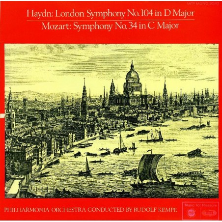 Haydn- Mozart  ‎– London Symphony No. 104 In D Major / Symphony No. 34 In C Major|1967   Music For Pleasure ‎– MFP 2082