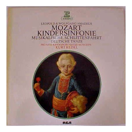 Mozart  ‎– Kindersinfonie, Musikalische Schlittenfahrt|1977     Erato ‎– ZL 30532
