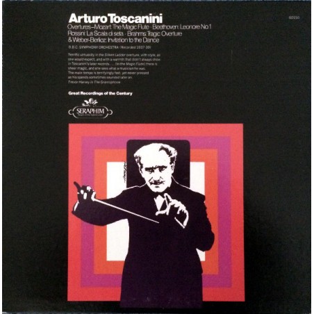 Mozart-Rossini-Brahms ‎– Overtures-Arturo Toscanini, B.B.C. Symphony Orchestra |Seraphim ‎– 60150