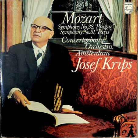 Mozart-Symphonie No.38 "Prague" & Symphonie No.31 "Parisienne" -Concertgebouw orkest-Josef Krips ‎|1973
