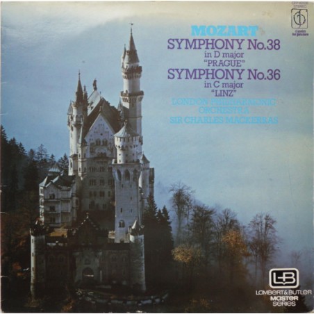 Mozart – Symphony No 36 In C Major "Linz" - Symphony No 38 In D Major "Prague"|1974    CFP 40336