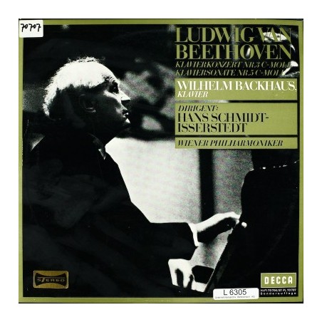 Beethoven-Klavierkonzert Nr. 3+5-Hans Schmidt-Isserstedt. Wr. Philharmoniker-Backhaus|Decca 70706
