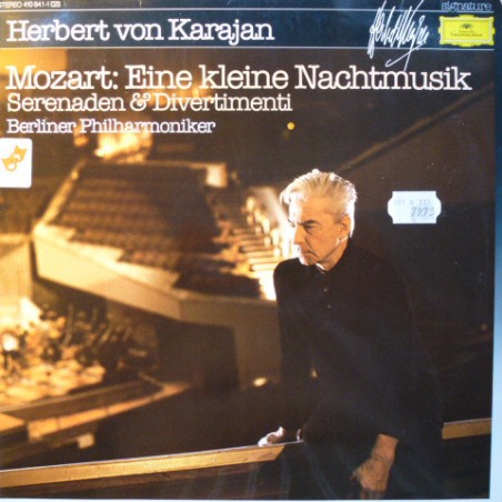 Mozart ‎– Eine Kleine Nachtmusik, Serenaden und Divertimenti - Karajan • Berliner Philharmoniker  |1984   DG ‎– 410 841-1