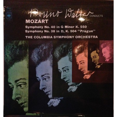Mozart – Symphony No. 40 In G Minor- Symphony No. 38 In D  "Prague" -Bruno Walter| ‎CBS ‎– S BRG 72138