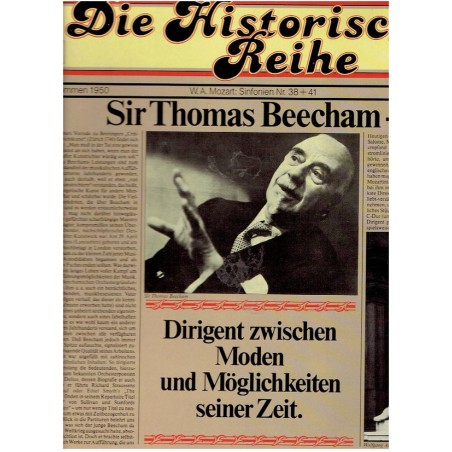 Mozart -Sinfonien Nr. 38+41- Sir Thomas Beecham ‎– Die Historische Reihe 3|CBS ‎ 202