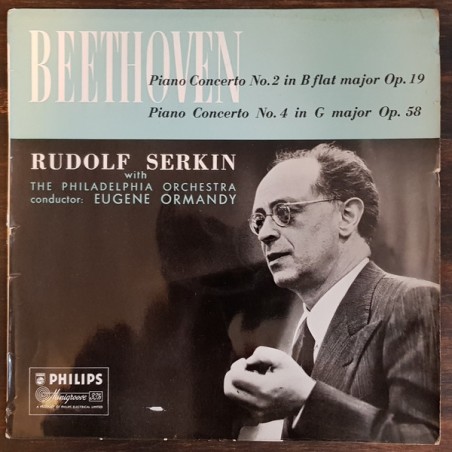 Beethoven‎– Piano Concerto No.2 - Piano Concerto No.4 -Rudolf Serkin - Ormandy-  |1955     Philips ‎– ABL 3164