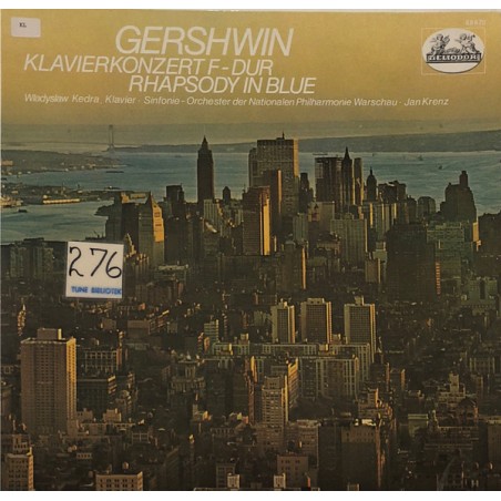 Gershwin– Klavierkonzert F-Dur / Rhapsody In Blue- Wladyslaw Kedra| Heliodor ‎– 89 670