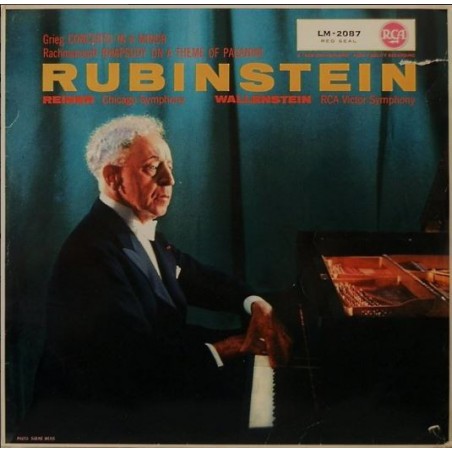 Grieg-Rachmaninoff- Concerto in A Minor / Rhapsody on a Theme of Paganini- Rubinstein-Reiner|RCA Red Seal ‎– LM 2087