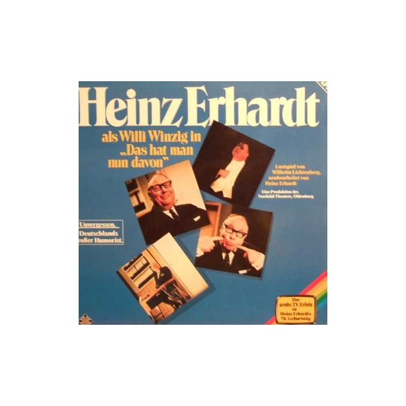 Erhardt Heinz ‎– Das Hat Man Nun Davon|1979    Telefunken ‎– 6.28480  2 LP