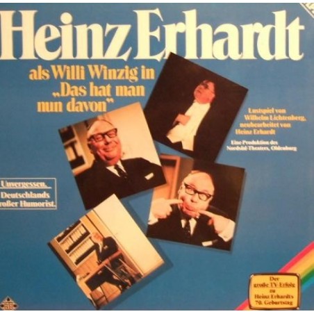 Erhardt Heinz ‎– Das Hat Man Nun Davon|1979    Telefunken ‎– 6.28480  2 LP