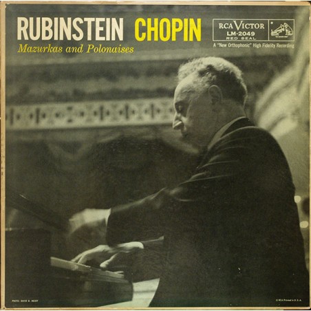 Chopin – Mazurkas and Polonaises - Rubinstein| RCA Victor Red Seal ‎– LM-2049‎