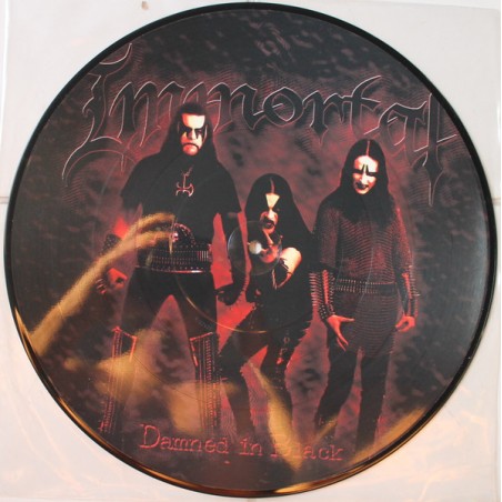 Immortal ‎– Damned In Black|2000   Osmose Productions ‎– OPPIC 95A-Picture Disc