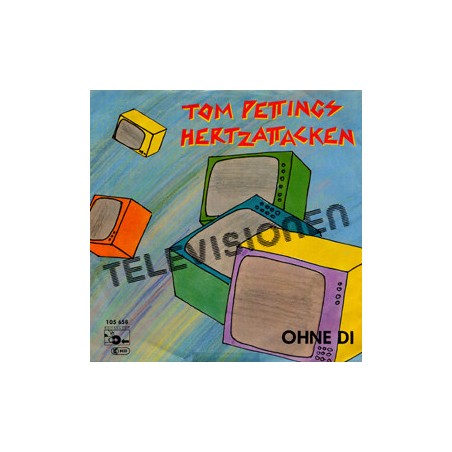 Pettings Tom Hertzattacken ‎– Televisionen|1983   Schallter ‎– 105 658-Single