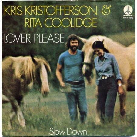 Kristofferson Kris & Rita Coolidge ‎– Lover Please |1975   Monument ‎– MNT 3046-Single