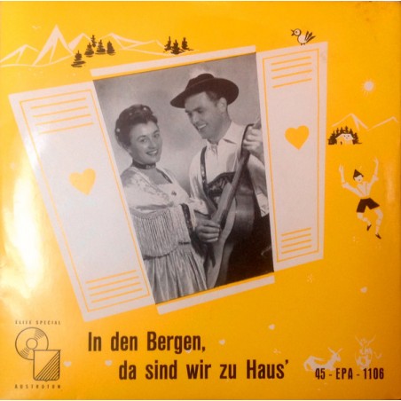 Biersack ‎Uschi und Otto – In Den Bergen, Da Sind Wir Zu Haus'|Elite Special ‎– 45-EPA 1106-Single