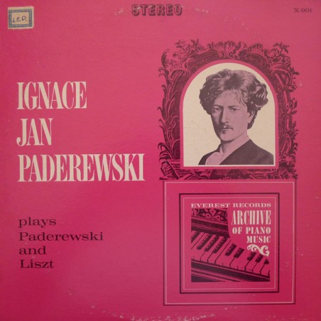 Paderewski Ignacy Jan ‎– plays Paderewski and Liszt|1966   Everest ‎– X-901