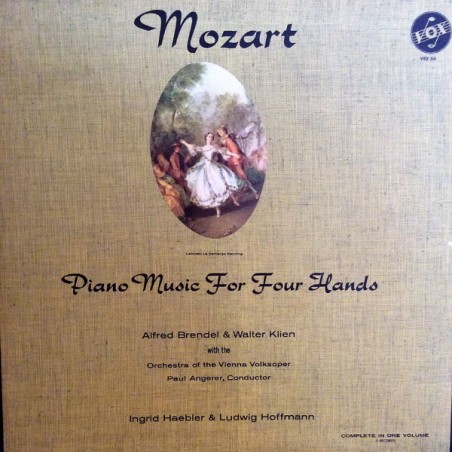 Mozart ‎– Piano Music for four Hands - Complete in One Volume - Alfred Brendel, Walter Klien  |1964   VOX -VBX 66-3 LP-Box