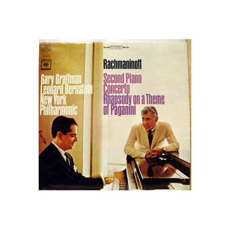 Rachmaninoff – Second Piano Concerto / Rhapsody on Paganini Theme- Leonard Bernstein|1964    Columbia Masterworks ‎– ML 6034