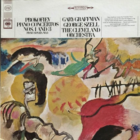 Prokofiev -Piano Concertos Nos.1 / 3, Piano Sonata No.3 - George Szell |1966  |1966   Columbia MS-6925