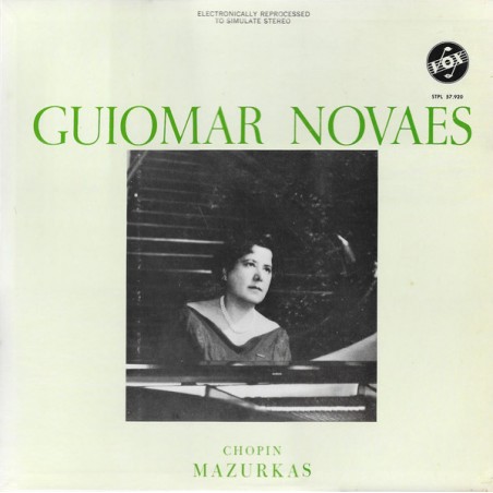 Chopin - Mazurkas - Guiomar Novaes |VOX  ‎– STPL 57.920