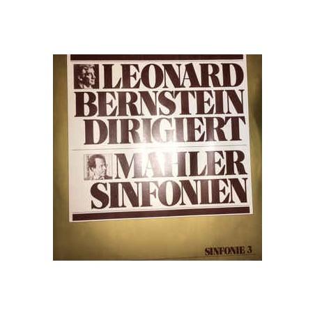 Mahler - Sinfonie  3 -Leonard Bernstein |1976    CBS 29262