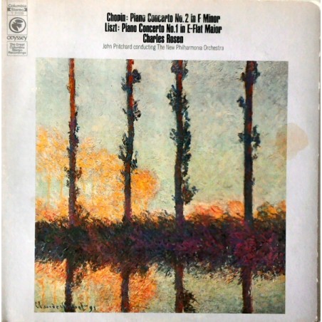 Chopin-Liszt – Piano Concerto No.2 In F Minor / Piano Concerto No.1 In E-flat Major-Charles Rosen|1972    Columbia ‎– Y 31529