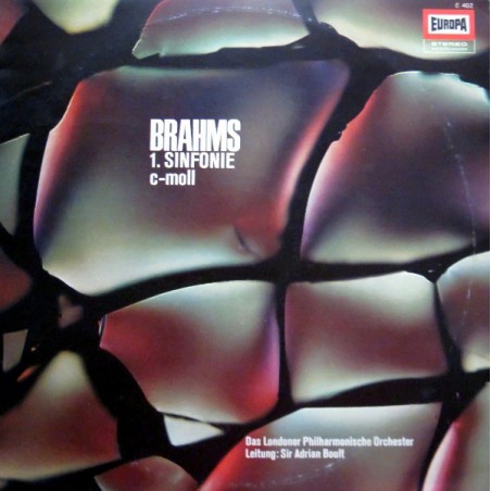 Brahms Johannes – 1. Sinfonie C-Moll|Europa ‎– E 402