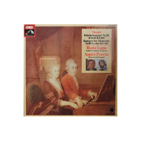 Mozart -Klavierkonzert Nr.20-Konzert für 2 Klaviere Nr.10  |-Lupu-Previn  |1977   EMI ‎– 1C 063-02843 Quadraphonic