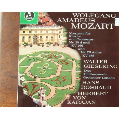 Mozart ‎– Konzert für Klavier und Orchester Nr.20 KV466 und Nr.23 KV488-Gieseking-Karajan|Columbia ‎– C 91 242