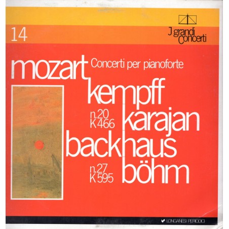 Mozart -Concerti Per Pianoforte: N.20 - N.27 - Kempff-Karajan-Backhaus|Longanesi Periodici ‎– GCL 14
