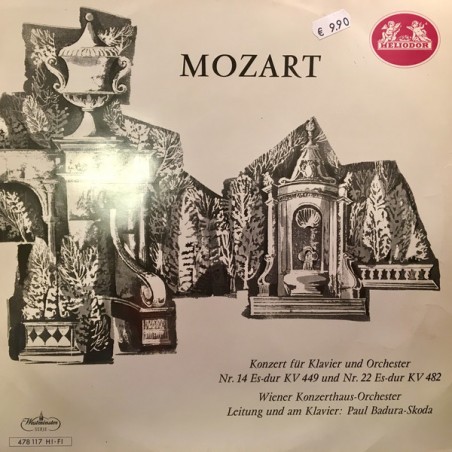 Mozart – Konzert für Klavier und Orchester Nr. 14-Konzert für Klavier..Nr. 22-Paul Badura-Skoda |1961   Heliodor ‎– 478 117