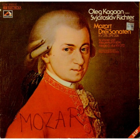 Mozart ‎– Drei Sonaten Kv 378, 379, 306 / Andante- Allegro B-dur Kv 372-Richter |1975    EMI Electrola ‎– 1C 191-02 600/01