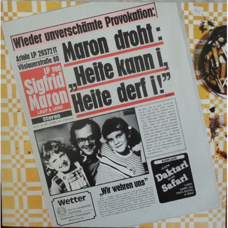 Maron  Sigfrid – Laut & Leise|1978    Ariola ‎– 26 372 IT